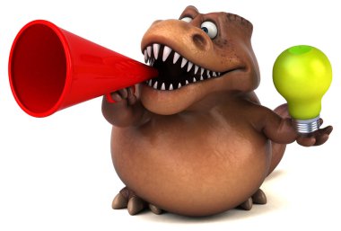  çizgi film karakteri holding ampul 