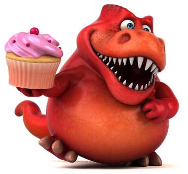 cupcake tutarak çizgi film karakteri