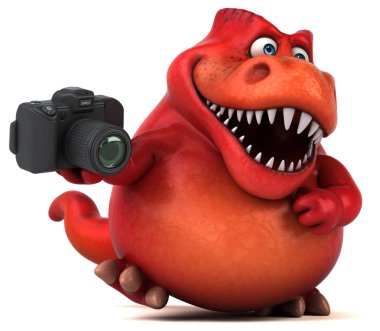   çizgi film karakteri holding kamera