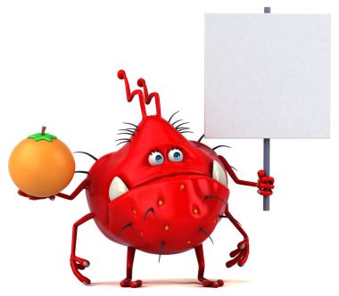 çizgi film karakteri turuncu holding 