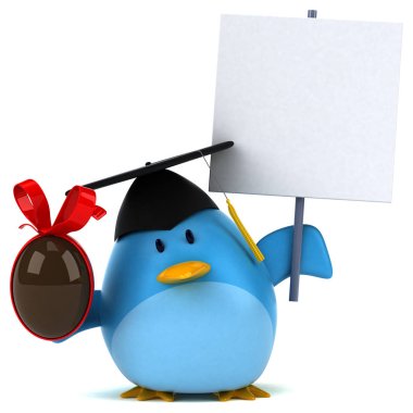  çizgi film karakteri holding Paskalya yortusu yumurta 