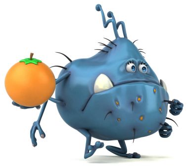 çizgi film karakteri turuncu holding 