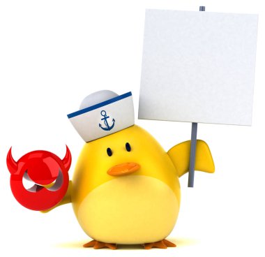 Virüsten koruma tutan eğlenceli çizgi film karakteri