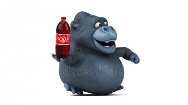 çizgi film karakteri soda holding 