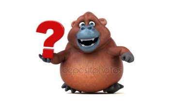 çizgi film karakteri holding soru işareti