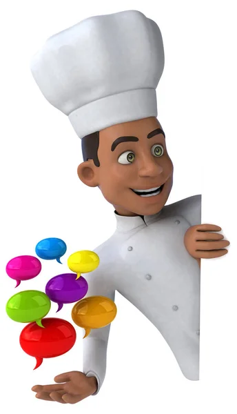 Chef holding bubbles — Stock Photo, Image