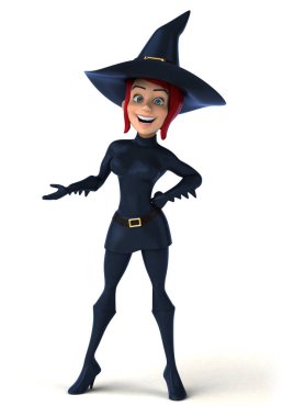 Sexy witch in hat  