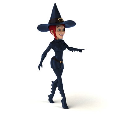 Sexy witch in hat  