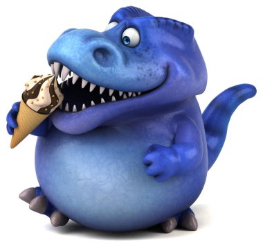  çizgi film karakteri holding dondurma 