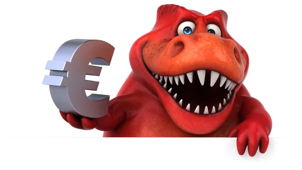 Karikatúra karakter gazdaság euro — Stock Fotó