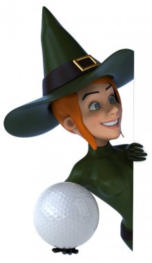 Seksi cadı holding topu 