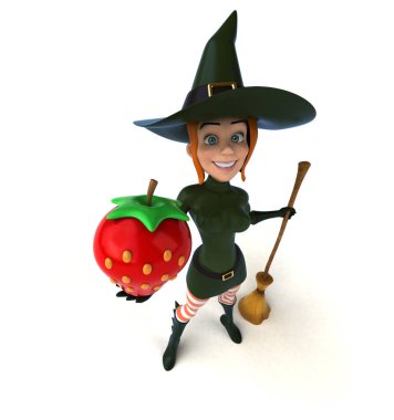 Seksi cadı holding çilek