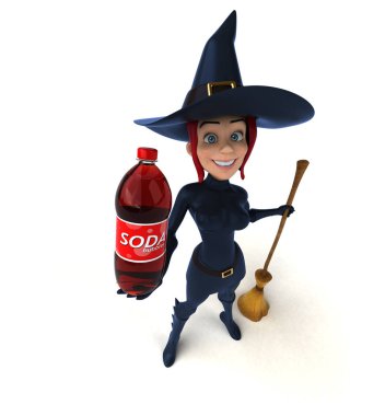 Seksi cadı holding soda 