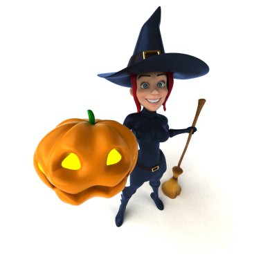 Seksi cadı holding kabak