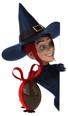 Seksi cadı holding yumurta 