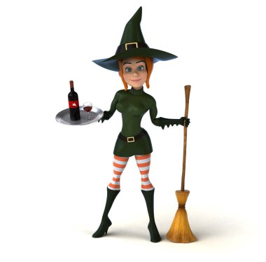 Seksi cadı holding şarap 