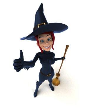 Başparmak ile seksi cadı  