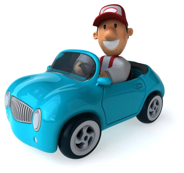 Leuk monteur reparatie auto — Stockfoto