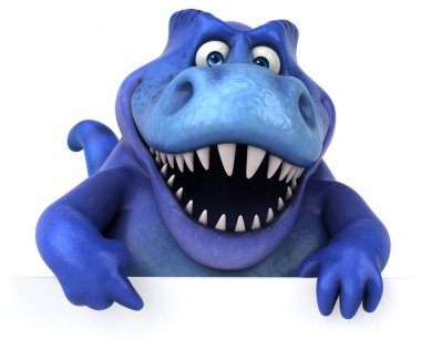  çizgi film karakteri holding afiş 