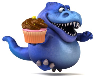 cupcake tutarak çizgi film karakteri