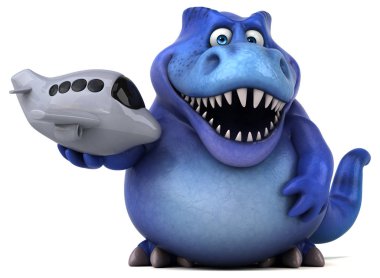  çizgi film karakteri holding uçak 