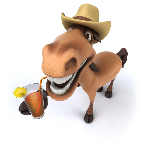 Seriefiguren med cocktail — Stockfoto