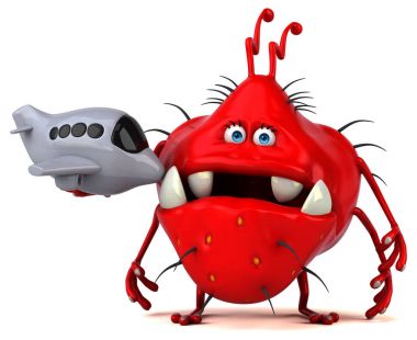  çizgi film karakteri holding uçak 