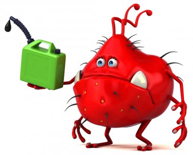  çizgi film karakteri holding bin 