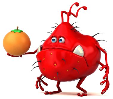  çizgi film karakteri turuncu holding 