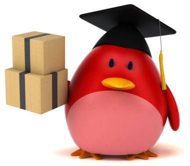 kutuları tutarak çizgi film karakteri