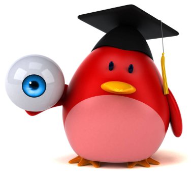  çizgi film karakteri holding göz