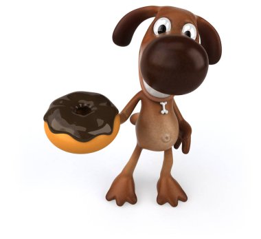  çizgi film karakteri çörek holding