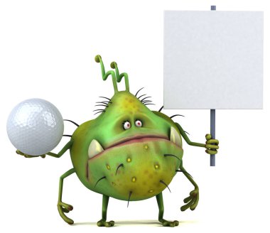  çizgi film karakteri holding topu 