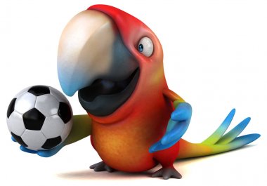  çizgi film karakteri holding topu 