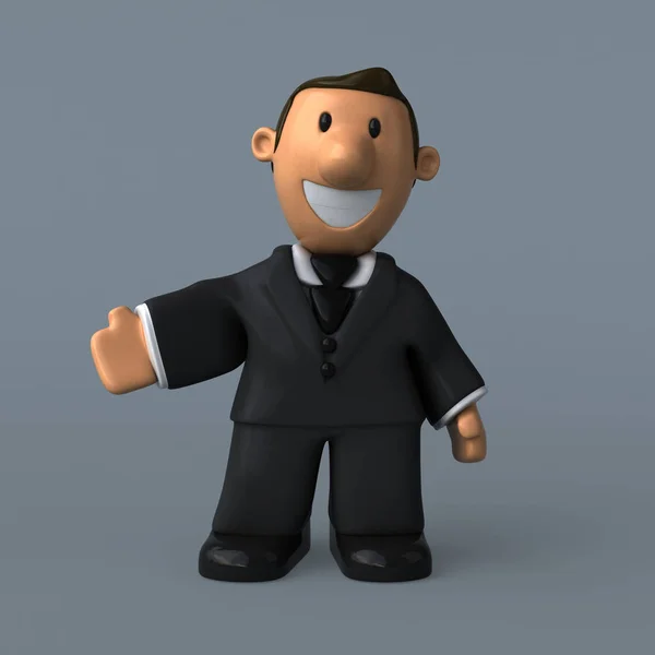 Uomo d'affari cartone animato — Foto Stock
