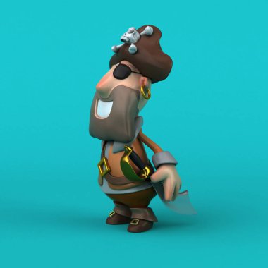 komik karikatür korsan 