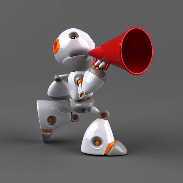 Divertente robot cartone animato — Foto Stock