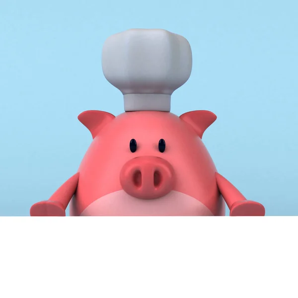 Funny Pig chef — Stock Photo, Image