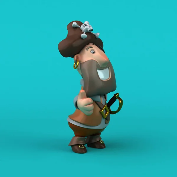 Funny Cartoon pirate — Stock Photo, Image