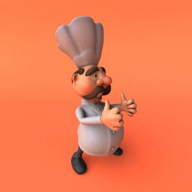 Eğlenceli Şef illüstrasyon