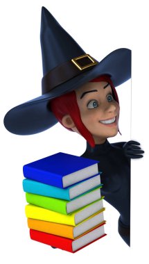 Seksi cadı holding kitaplar