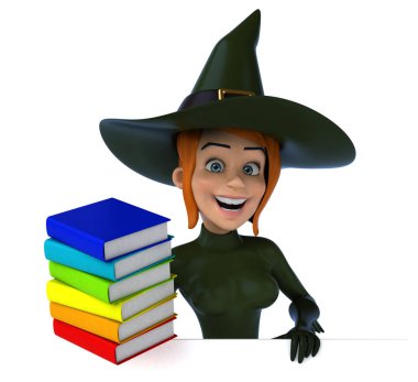 Seksi cadı holding kitaplar 