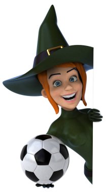 Seksi cadı holding topu  