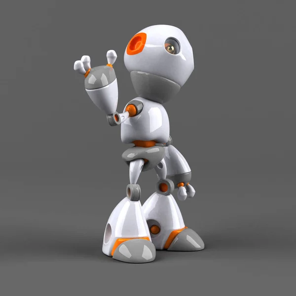 Vtipné kreslené robot — Stock fotografie