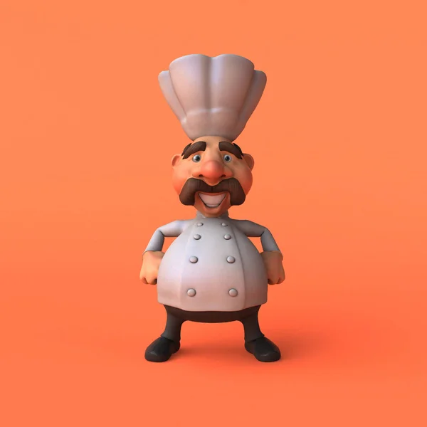 Chef dos desenhos animados engraçado — Fotografia de Stock