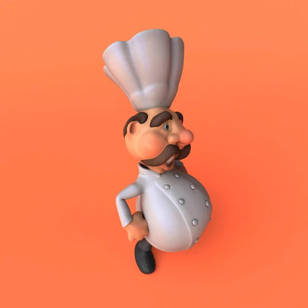Vicces rajzfilm chef — Stock Fotó