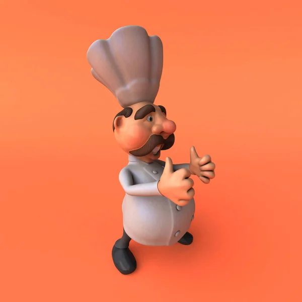 Fun chef  Illustration — Stock Photo, Image