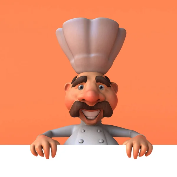 Grappige cartoon chef-kok — Stockfoto