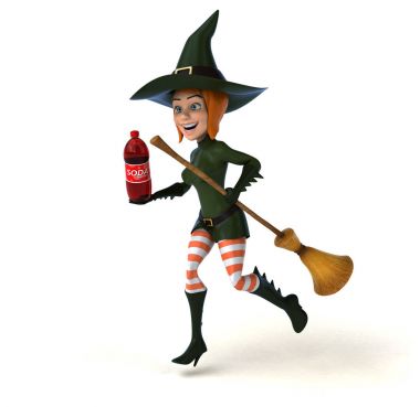 Seksi cadı holding soda 