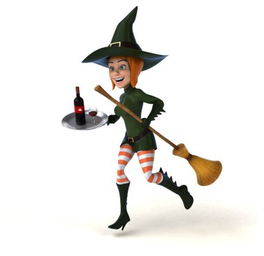 Seksi cadı holding şarap 